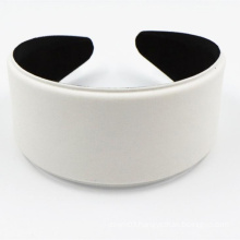 Custom printed pattern high quality big tension wide plain headband for DIY
